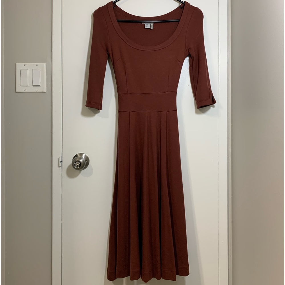 🍒5/$20🍒 H&M Rust-Orange Coloured Long-sleeved Dress